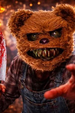 Masque Halloween ours diabolique adulte – masque intégral poilu terrifiant Retour Gratuit