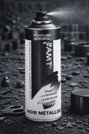 Bon Plan Peinture Aérosol Noir Métallisé 330ml