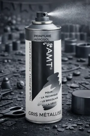 Peinture Aérosol Gris Métallisé 330ml Prix Promo