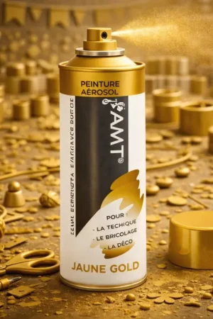 Peinture Aérosol Jaune gold 330ml Nouvel Arrivage