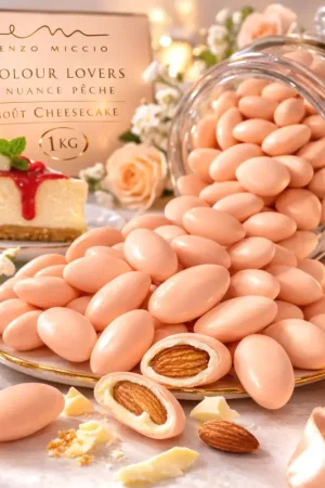 Dragée Enzo Miccio Pêche au goût Cheesecake 1Kg Usine Directe