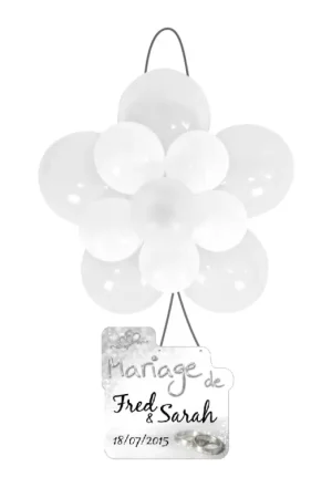 Kit decoration ballon mariage Blanc Soldes