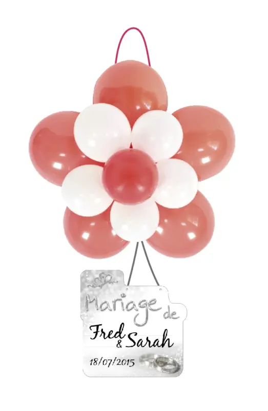 Offre Spéciale Kit decoration ballon mariage Rouge et Blanc