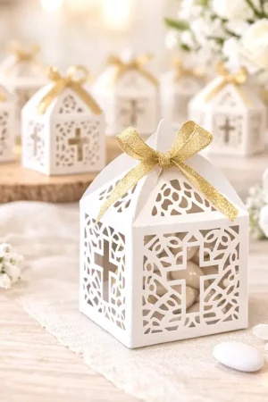 Retour Gratuit Cage mariage croix en papier x 10 pièces