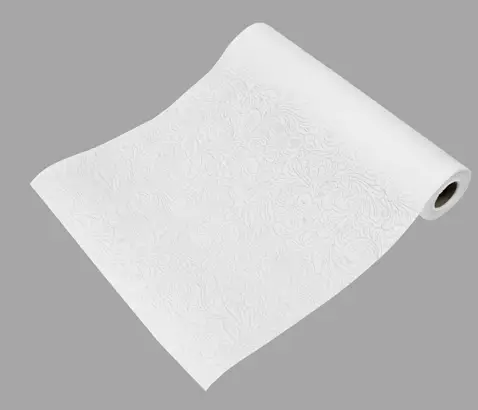 Chemin de table intissé en relief Blanc Nouvel Arrivage