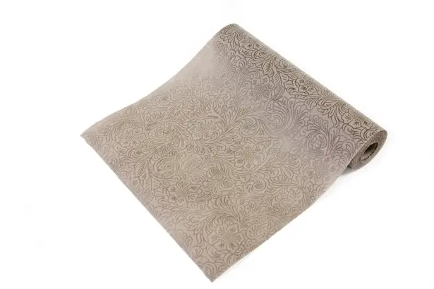 Chemin de table intissé en relief Taupe Expédition Rapide