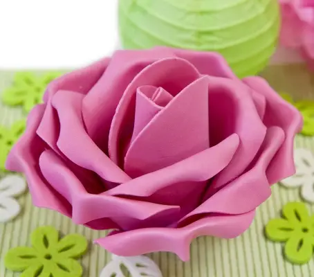 Livraison Express Grande Rose Fuchsia pour deco de table mariage