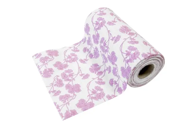 Sur chemin de table motif fleurs rose 15cm x 5 mètres Petit Prix