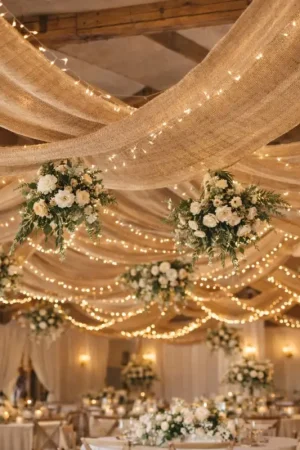 Tenture mariage Jute 8m x 80cm pas cher Offre Limitée