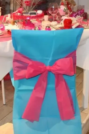 Pas Cher Housse de Chaise Turquoise pas cher x 10 pièces