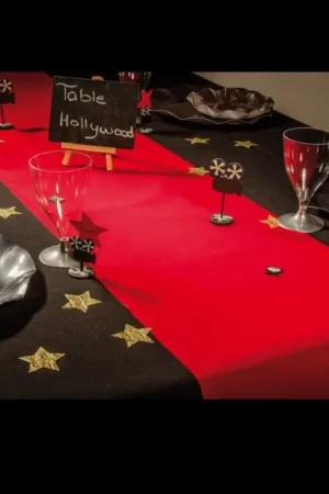 Chemin de table velours tapis rouge Quantité Limitée