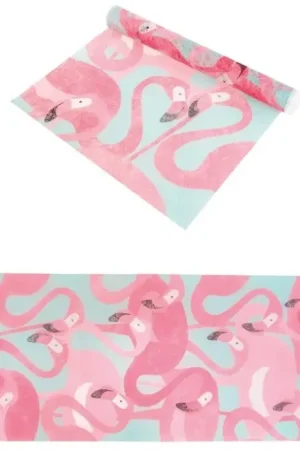 Quantité Limitée Chemin de table intisse Flamant Rose