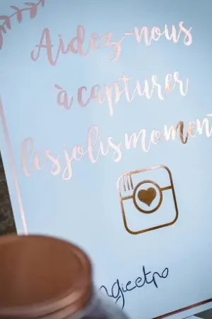 Meilleur Prix Panneau kraft reseau sociaux rose gold