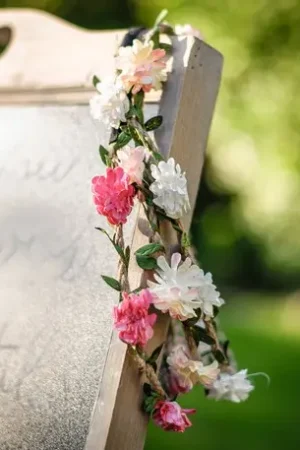Headband fleurs blanches Bon Plan