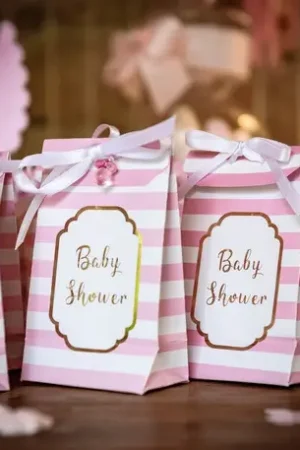 Commande En Gros Pochette cadeau baby shower fille x 10 pièces
