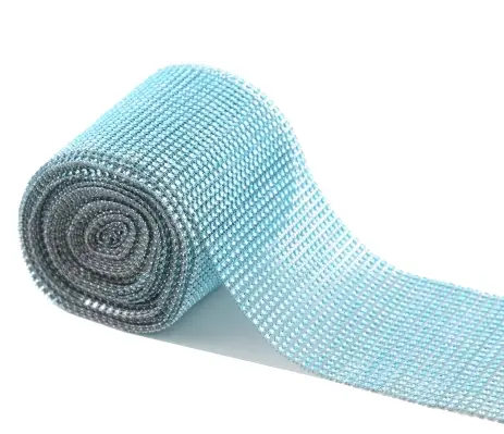 Ruban strass 9 mètres Turquoise Vente Directe