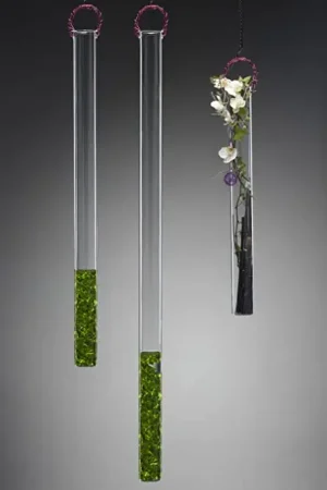Bon Plan Vase mariage tube a suspendre 80cm