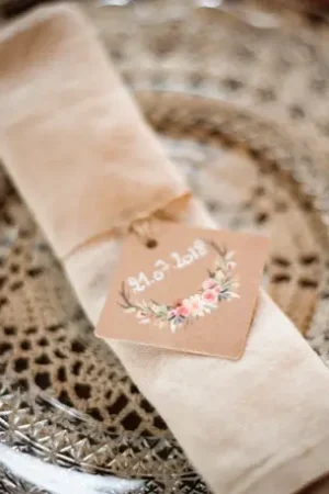 10 Etiquettes avec ficelle folk Petit Prix