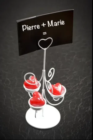 Grand porte bougie coeur Blanc Commander Maintenant