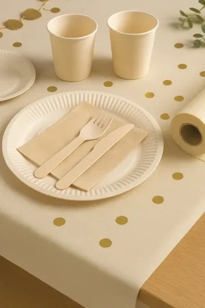 Retour Gratuit Nappe spunbond Ivoire non tissé en rouleau 20m