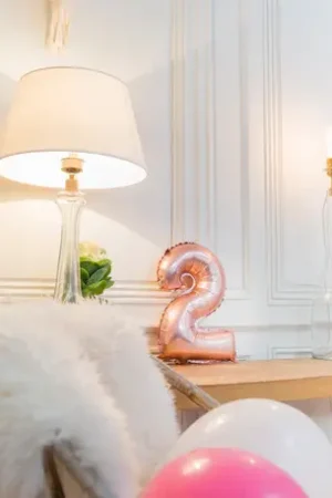 Ballon Mylar Chiffre 2 Rose 36cm Offre Du Jour