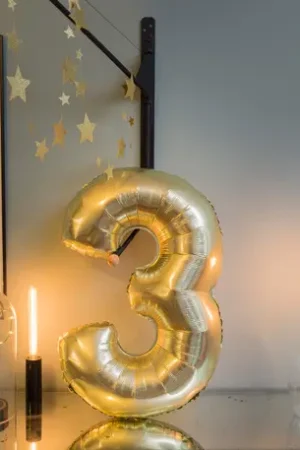 Super Prix Ballon Chiffre Géant3 Or