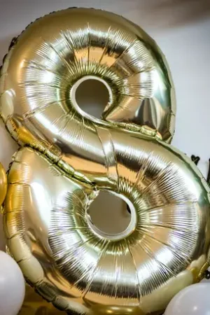 Meilleur Choix Ballon Chiffre Géant8 Or