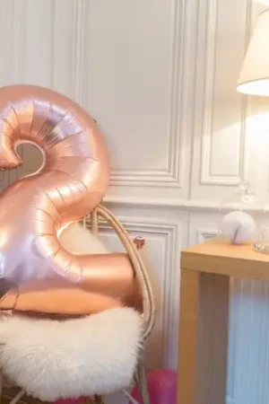 Dernière Chance Ballon Chiffre Géant 2 Rose