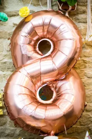 Offre Limitée Ballon Chiffre Géant 8 Rose