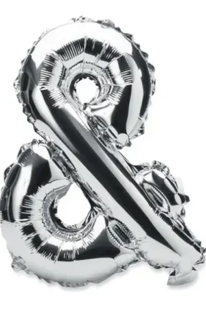 Livraison Express Ballon mylar Argent lettre &