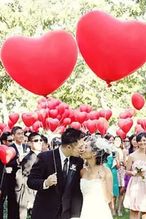 Ballon Gonflable Coeur Rouge pas cher x 8 pièces Solde