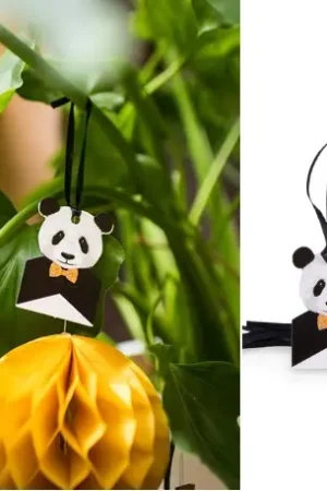 Soldes 8 Etiquettes panda avec liens