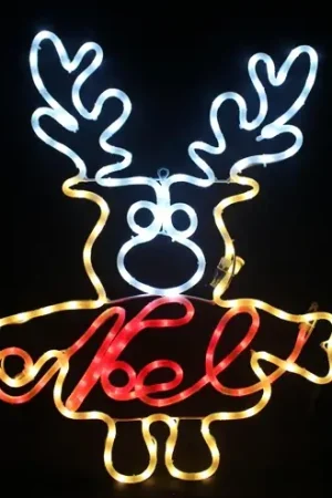 Silhouette de noel lumineuse Cerf de Noel Pas Cher
