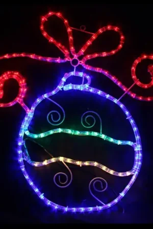 Remise Silhouette de noel Boule de noel Multicolore géante