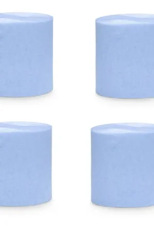 4 Bobines de papier crépon pas cher Bleu ciel Achat Immédiat