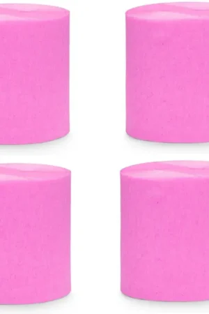 4 Bobines de papier crépon pas cher Fuchsia Meilleure Vente