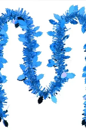 Expédié Aujourd'hui Guirlande de noel feuille de houx Bleu