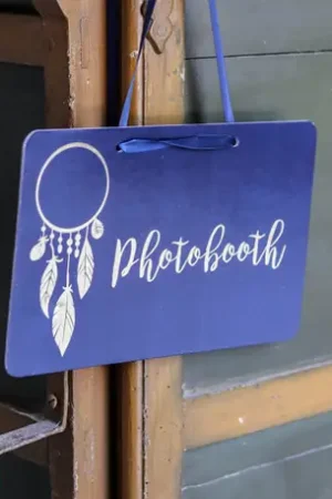 Pancarte photobooth bleu marine pas cher Achat Immédiat