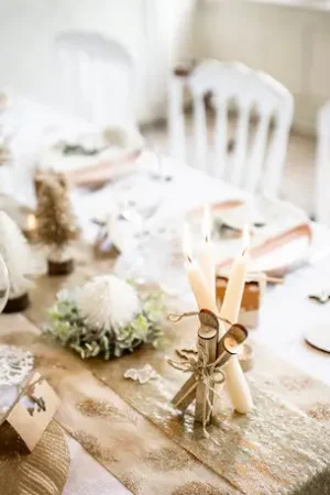 Vente Flash Chemin de table Lin jolies plumettes