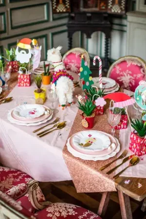 Jusqu'à Épuisement Des Stocks Chemin de table etincelant paillettes rose gold