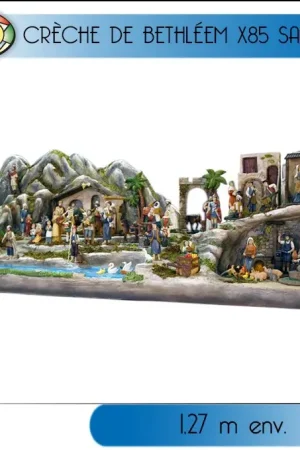 Offre Exclusive Créche de noel géante de Bethleem x 85 pièces