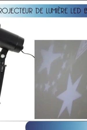 Projecteur LED Lumineux Etoile Blanc Prix Promo