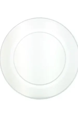 Meilleur Prix Petite assiette plastique ronde réutilisable Transparente x 6 pièces