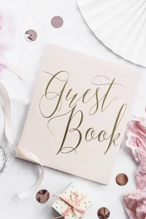 Livre d'or luxe Rose Guest Book Commander Vite