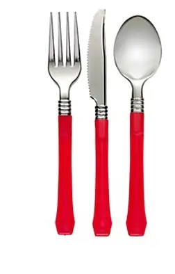 Ménagère Mariage realiste Rouge x 18 pièces Commande En Gros
