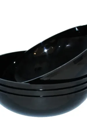 Quantité Limitée Petit Saladier en plastique Noir x 4 pièces