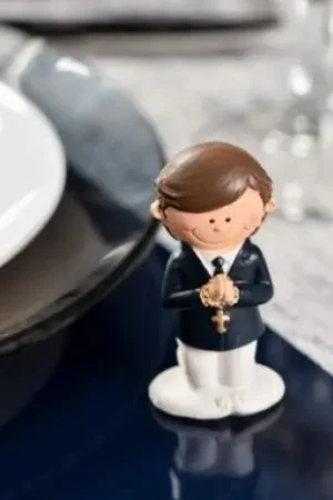 Figurine Communion Garçon Noir x 2 pièces Offre Du Jour