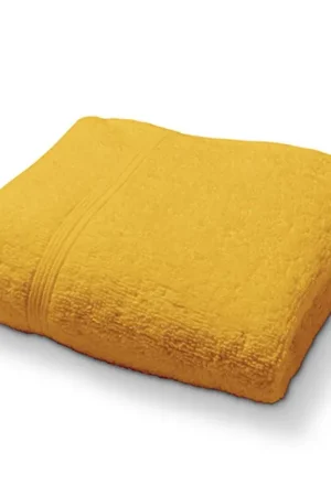 Drap de bain Jaune 70x130cm 100% coton Expédié Aujourd'hui