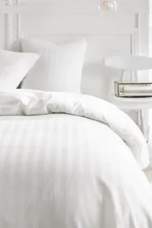 Seulement Aujourd'hui Parure de couette percale Constance Blanche