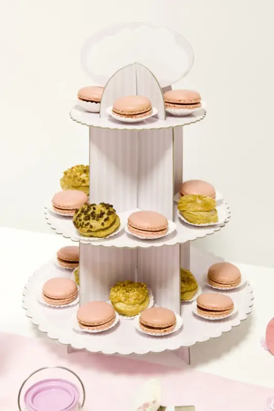 Présentoir cups cake Babyshower Rose Offre Exclusive